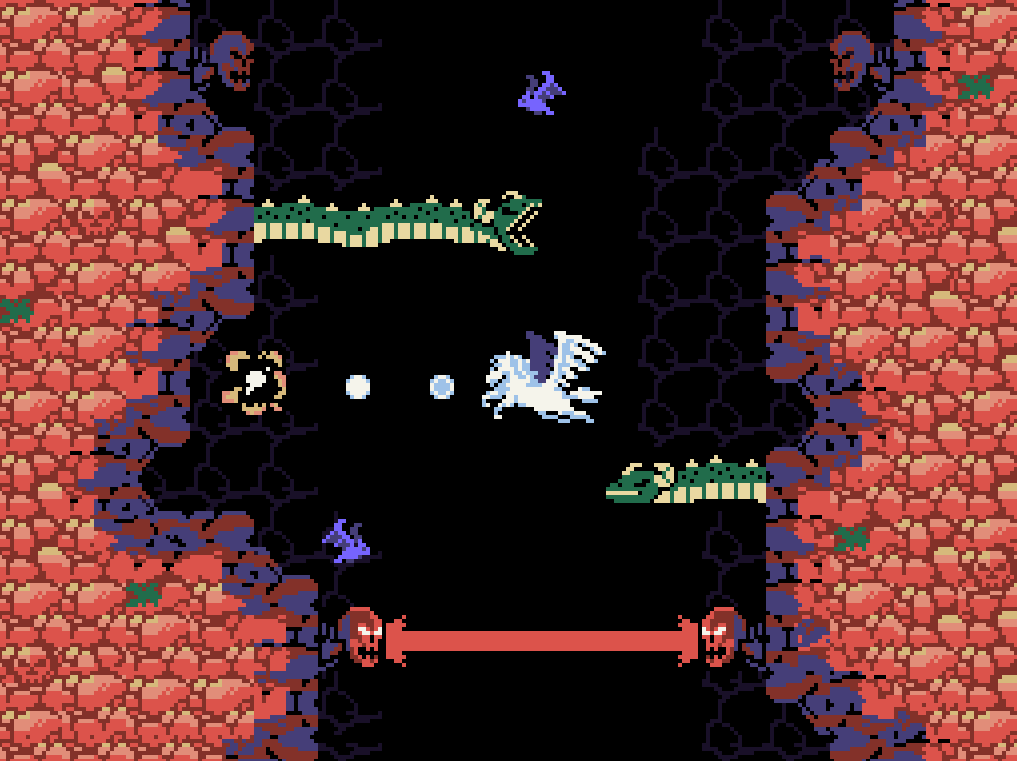 PixelsMil's tweet photo. I've just found this mockup I did for the #MSX game Pegasus. It doesn't follow correctly the mode limitations but it worked to get the idea. Good memories! https://t.co/9lLjM4DBj1