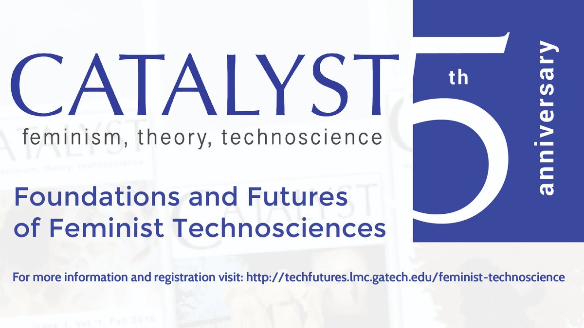 Catalyst: Feminism, Theory, Technoscience (@catalyst_sts) on Twitter photo Catalyst turns 5! Join us on 4/22 for a celebratory event on the Foundations & Futures of Feminist Technosciences. Ft., Donna Haraway & Banu Subramaniam on Foundations;<a href="/moyazb/">moyazb</a> <a href="/MaxLiboiron/">Dr Max Liboiron</a> <a href="/tpbustos/">Tania Pérez-Bustos</a> & <a href="/thao_pow/">Thao Phan</a> on Futures;& Crip Feminist Dance Party by @KGotkin & <a href="/AimiHamraie/">Aimi Hamraie they/them</a>! Catalyst turns 5! Join us on 4/22 for a celebratory event on the Foundations & Futures of Feminist Technosciences. Ft., Donna Haraway & Banu Subramaniam on Foundations;<a href="/moyazb/">moyazb</a> <a href="/MaxLiboiron/">Dr Max Liboiron</a> <a href="/tpbustos/">Tania Pérez-Bustos</a> & <a href="/thao_pow/">Thao Phan</a> on Futures;& Crip Feminist Dance Party by @KGotkin & <a href="/AimiHamraie/">Aimi Hamraie they/them</a>!