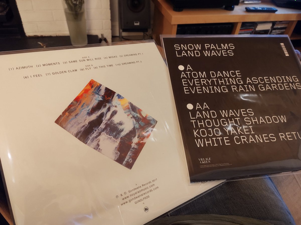New vinyl this month Noya Rao @NoyaRao - Icaros LP on the @gondwanarecords label and the Snow Palms @snow_palms Land Waves LP on the @V_G_Recordings label. Soothing electro-soul and percussive explorations in new minimalism make a fine combo this time