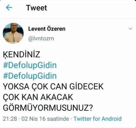 Murat Şahin (@muratsahin2023) on Twitter photo Fetönun çetesinin Bursa kolu <a href="/lvntozrn/">Levent Özeren</a>’dir bu kesin belli oldu, şimdi de adliye kolu kim onun peşine sonuna kadar düşeceğiz.
Fetönun ihanet şebekesine üye olan kim yada kimler varsa gün yüzüne çıkarılmalı bu hainlere bu dünya zindan edilmelidir.
<a href="/abdulhamitgul/">Abdulhamit Gül</a> <a href="/adalet_bakanlik/">T.C. Adalet Bakanlığı</a> Fetönun çetesinin Bursa kolu <a href="/lvntozrn/">Levent Özeren</a>’dir bu kesin belli oldu, şimdi de adliye kolu kim onun peşine sonuna kadar düşeceğiz.
Fetönun ihanet şebekesine üye olan kim yada kimler varsa gün yüzüne çıkarılmalı bu hainlere bu dünya zindan edilmelidir.
<a href="/abdulhamitgul/">Abdulhamit Gül</a> <a href="/adalet_bakanlik/">T.C. Adalet Bakanlığı</a>