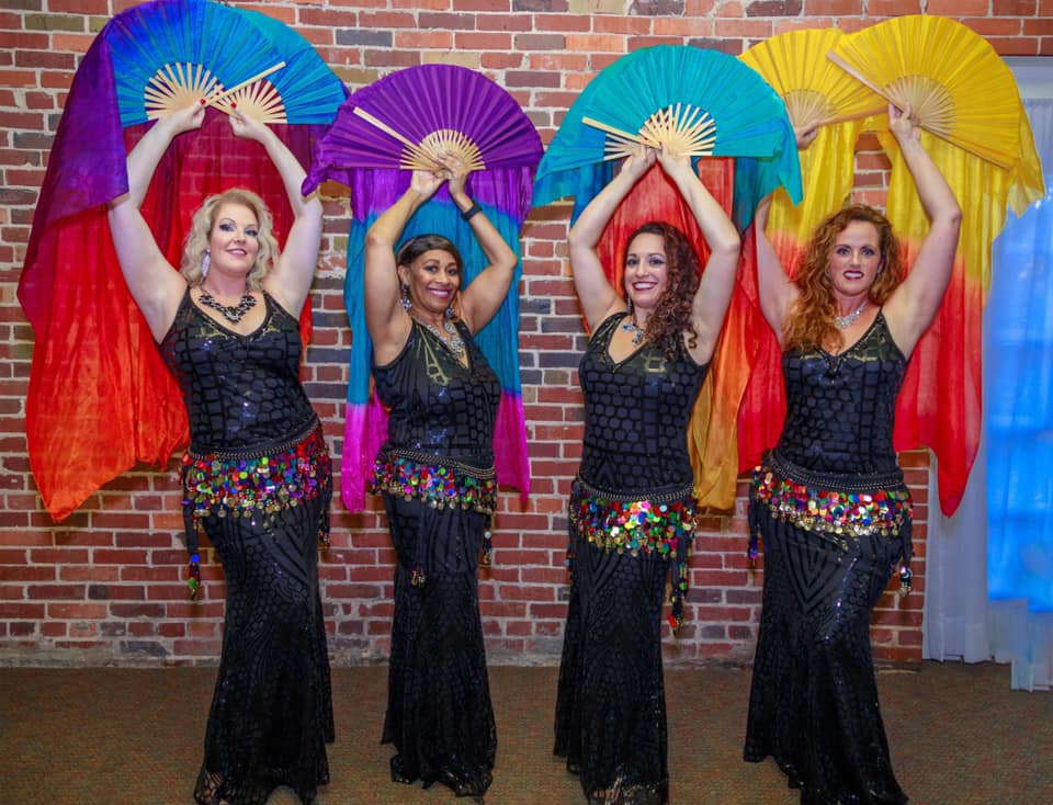 ensembleeclect's tweet photo. Be on the lookout for our newest blog this Friday. We interviewed these four wonderful ladies from Alegria Bellydance! Dancers from left to right: Mindy Michelle, Valerie Walelia Kupuakimi Hostos, Maria Palacio, and Dawn Thorne, Check out their 2019 performance on our Youtube! https://t.co/DGAsGOvamm