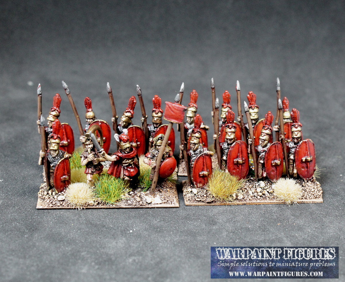 WarpaintFigures's tweet photo. The finished 15mm Forged in Battle painted Triarii done and added to Polybian Roman (Mid-Republican) army. Tufts from our shop https://t.co/GTVgJShz5F -#wargames #wargaming #paintedminiatures #painted15mm #paintingminiatures #15mmromans #warpaintfigures #meg #paintedromans https://t.co/ww9sJhS2WU