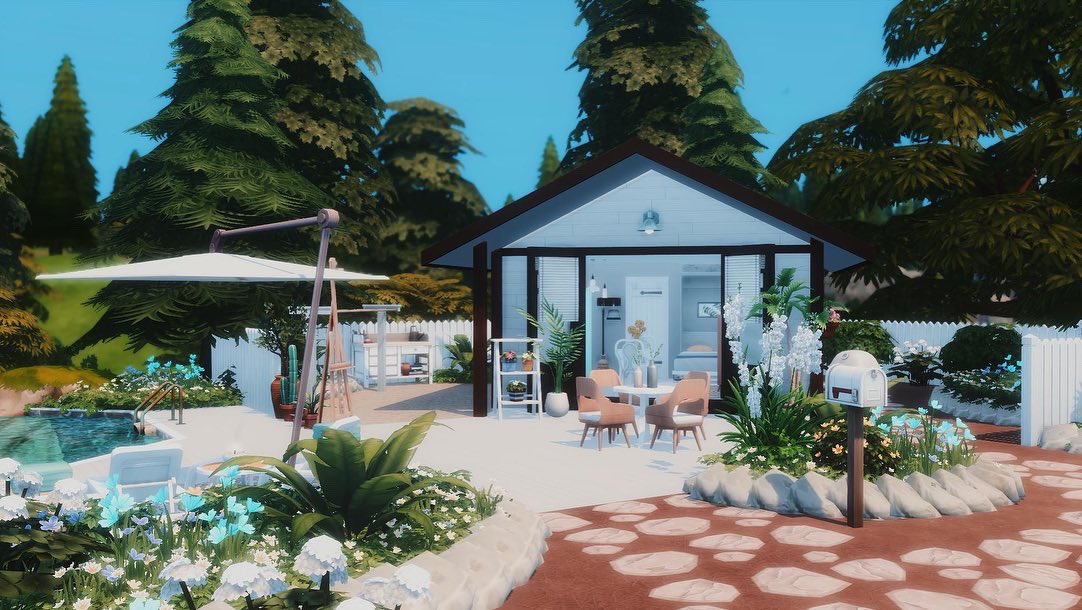 AmnesiaGame93's tweet photo. 🌳New build 

Tiny holiday chalet 

more photo on my Instagram account: Amnesiacreation

@LesSims @TheSims @LuniverSims #showusyourbuilds @SimsCreatorsCom https://t.co/hgc48BSFOc