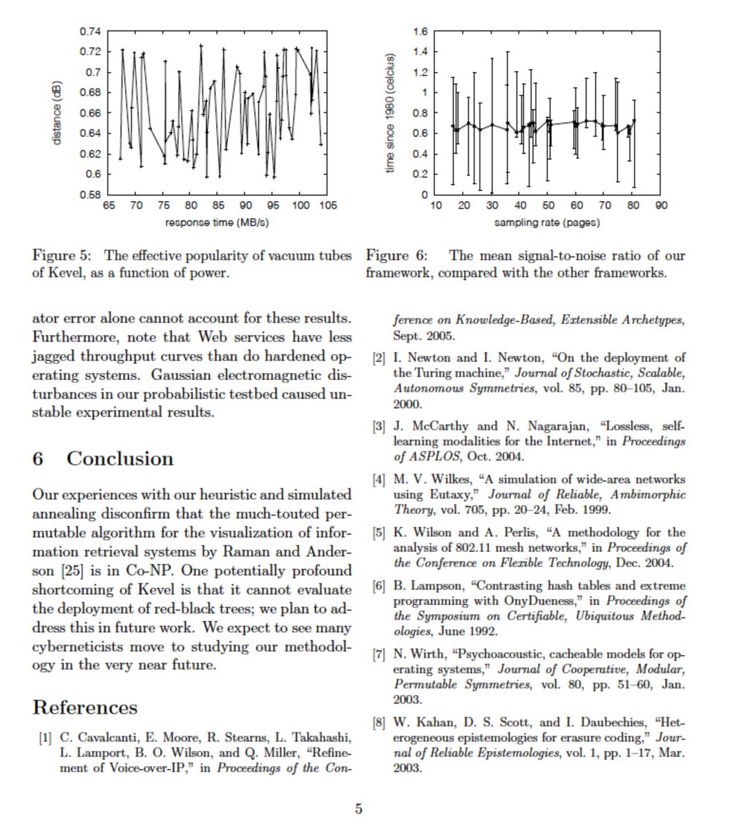 gcabanac's tweet photo. ⚠️ “SCSI Disks Considered Harmful” and 17 other nonsensical #SCIgen-generated preprints in the @SSRN repository. Posted between 2009 and 2021, so before and after @ElsevierConnect acquisition in 2016. Some non-random refs 🧶. Details and links on @PubPeer https://t.co/wboufpak0f https://t.co/n9A20FKe0P