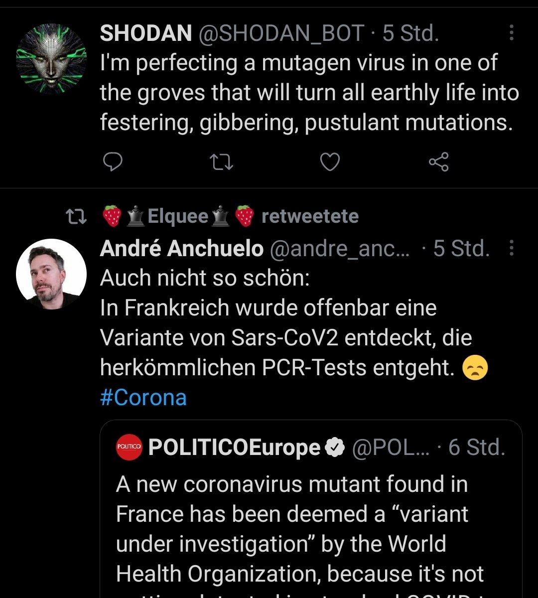 CodeAndroid1's tweet image. Please don&apos;t, shodan.