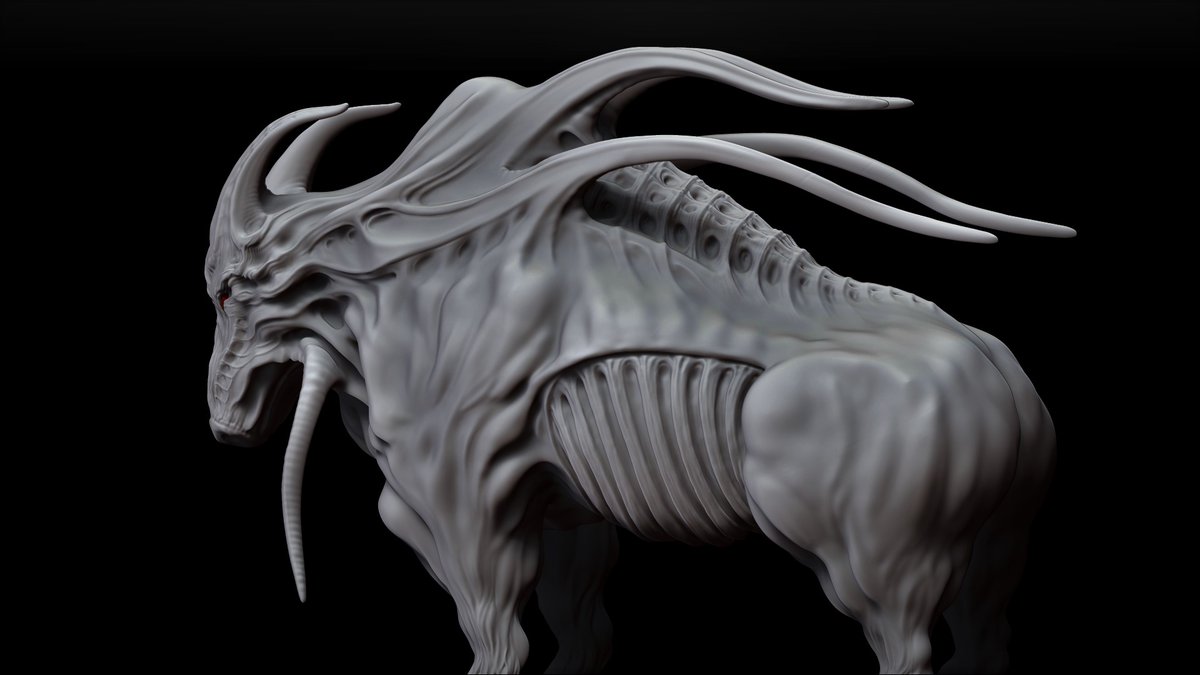 Here's the latest beast ready for it's textures.

#BetterWhenDead #indiegame #indiedev #horror