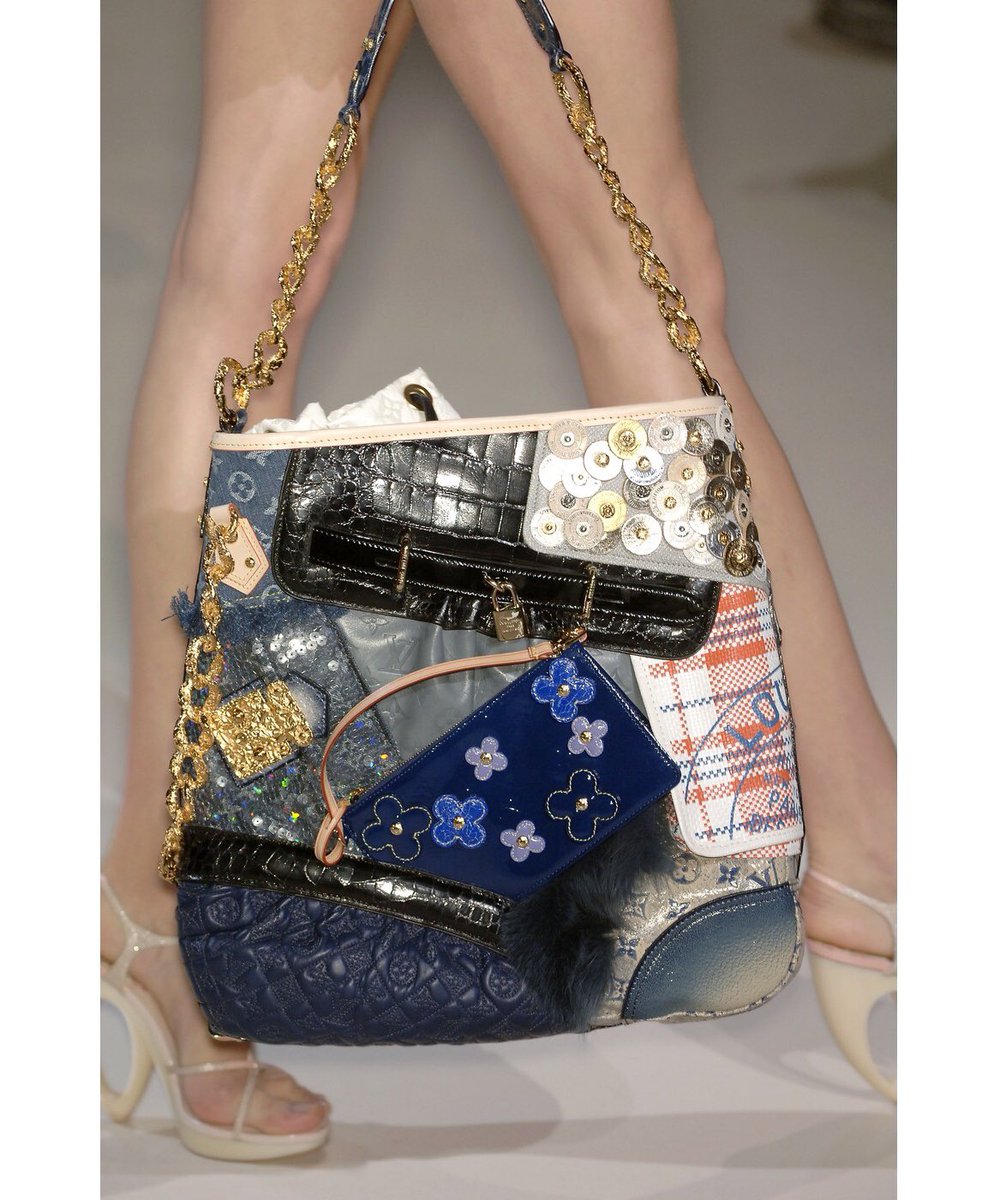 gastt Fashion on X: Vintage Louis Vuitton Spring 2007 Limited Edition Patchwork  Handbag. Consists of 14 different Louis Vuitton bags sewn together.   / X