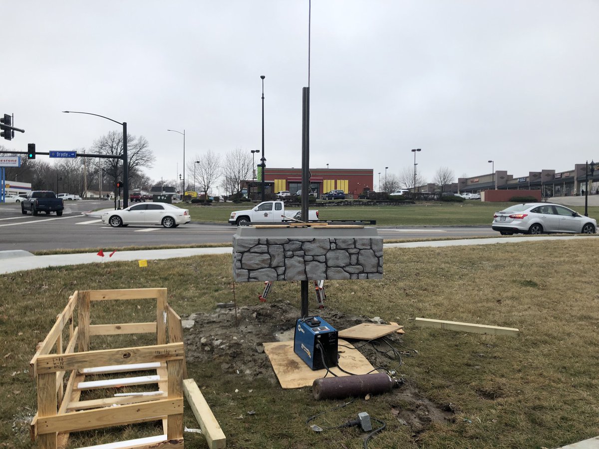 Digital sign install