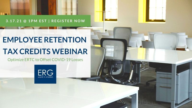 SCRAInnovation's tweet image. Don't miss the Employee Retention Tax Credits webinar from @ergpayroll! Learn what you need to know in one hour during this webinar. 

Sign up here --&amp;gt; lnkd.in/gQaVhAy