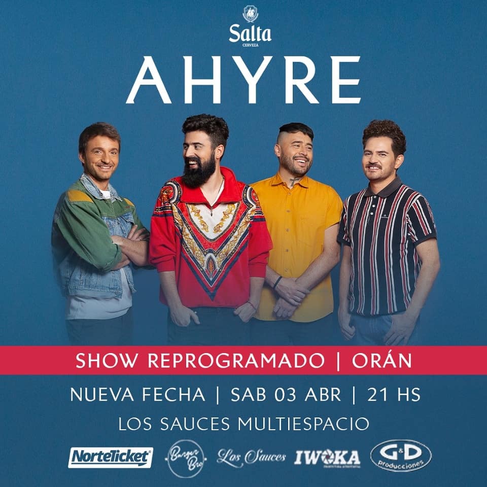 ahyremusica's tweet photo. ¡Familia querida! Queremos comentarles que uno de los integrantes de AHYRE dió Covid Positivo y nos encontramos cumpliendo el aislamiento correspondiente ¡Todos estamos muy bien! 
Los shows previstos para este fin de semana serán reprogramados 🙏🏼 (Sigue/Hilo). https://t.co/h3K3vinZ4u