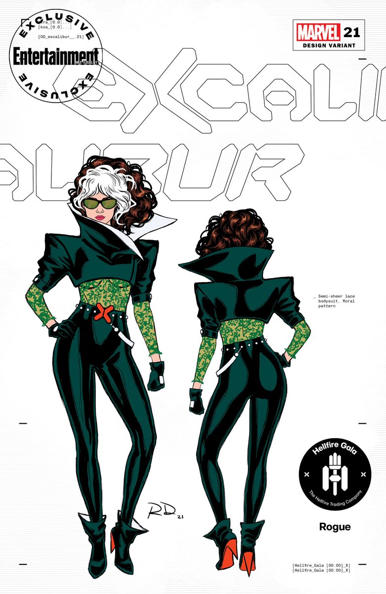 hellomuller's tweet image. Check out these amazing Design Variant covers @gamedae and @AdamDelRe from Marvel's design team put together showing off @rdauterman's Hellfire Gala costumes! I love seeing the X design system in action!

#marvel #xmen #design 

ew.com/books/x-men-ma…