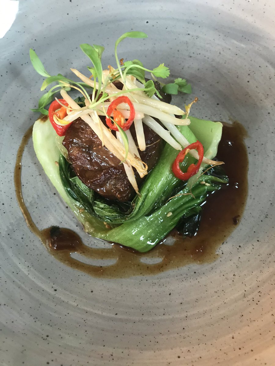 Paultaylorchef's tweet photo. Level 3 chefs back in today working on different cuts of pork. 

looking at sous vide &amp; producing these beautiful pork cheeks with sweet soy &amp; Szechuan peppercorns. https://t.co/EIYe7ixp3s