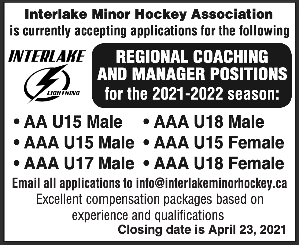 Hockey Manitoba on Twitter "The Interlake Minor Hockey Association is