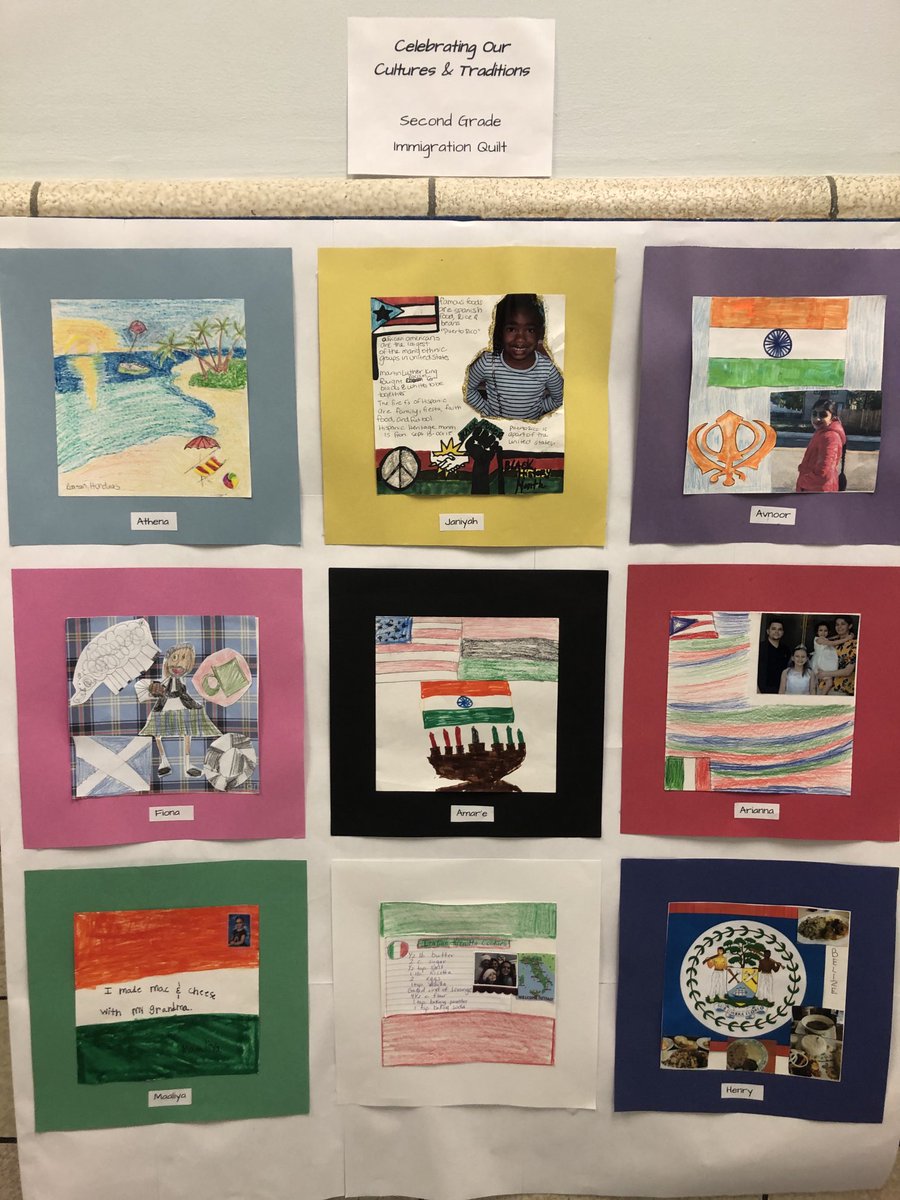 #SouthAveElem 2nd graders celebrating cultures and traditions.