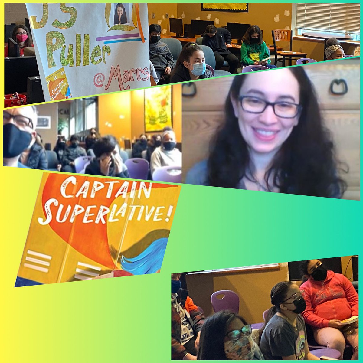 OPS_MarrsLib's tweet photo. Great book, great lessons, great author!  Thanks 🙏 so much for inspiring us at our virtual author visit with @PullerWrites! @OPS_RMMARRS @MicrosoftTeams https://t.co/x2v5VFFASU