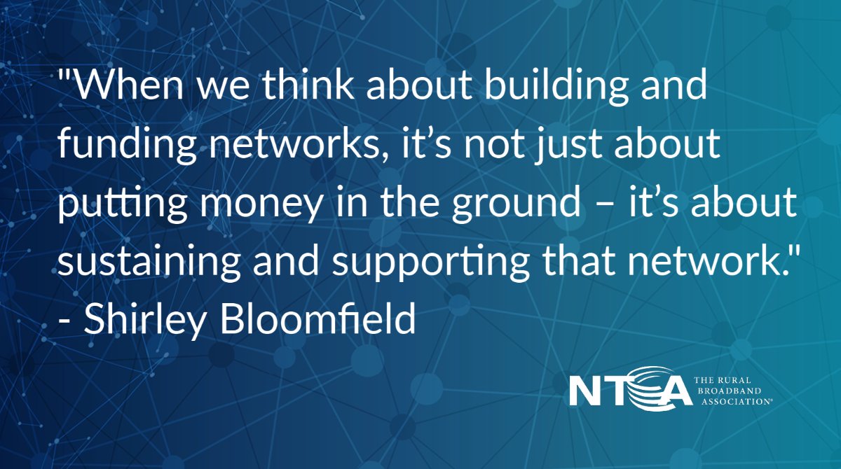 NTCAconnect's tweet image. Investing in future-proof networks is key to bridging the digital divide. @sbloomfield15 joined the Senate Broadband Caucus today to discuss what needs to be done to expand and sustain broadband access ⬇️