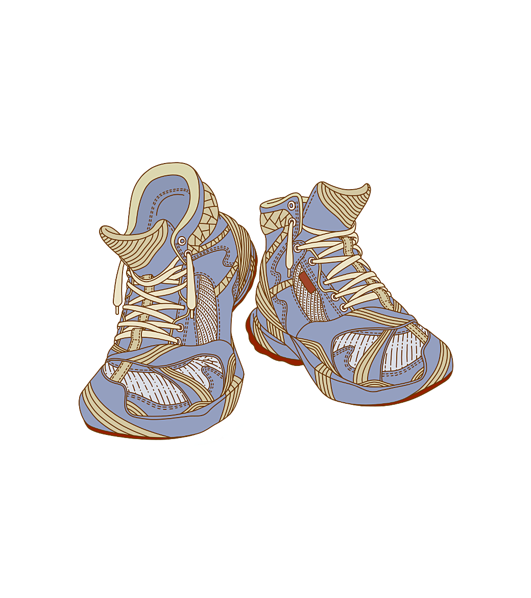 Mosokuttu モソクッツ おはようございます スニーカー2足目の別パターンできましたー くすんだ青をベースにアクセントでちょっとだけ赤色をいれてみました 絵 イラスト 創作イラスト オリジナルイラスト スニーカー スニーカー好き スニーカー