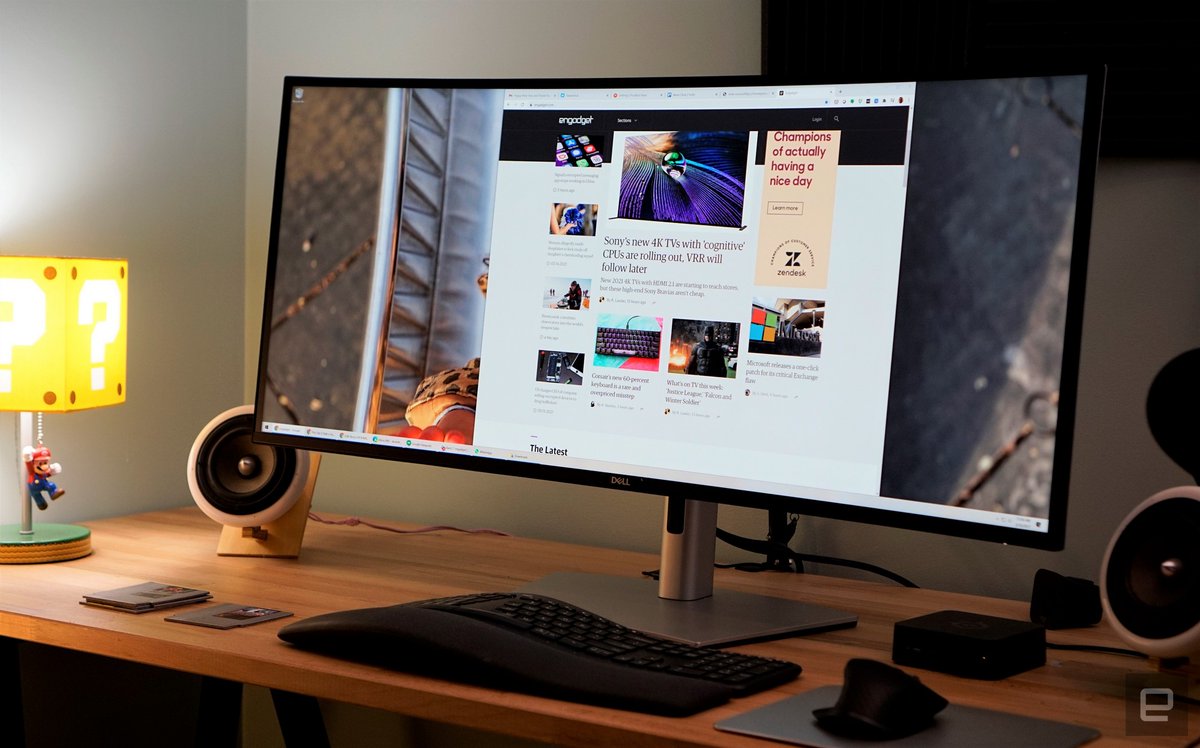 Dell's 40-inch ultrawide monitor is the best kind of excess