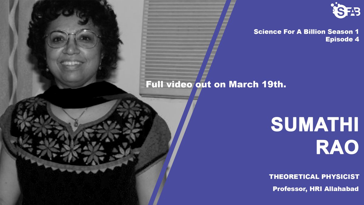 BillionScience's tweet photo. Meet inspirational and legendary #theoretical #physicist, Dr. Sumathi Rao! She is a #professor at HRI, Allahabad who has made path-breaking discoveries in the field of condensed matter physics! @EduMinOfIndia 

#WomensHistoryMonth2021  
#womeninscience #indianscientists https://t.co/6oqR0NxyAU