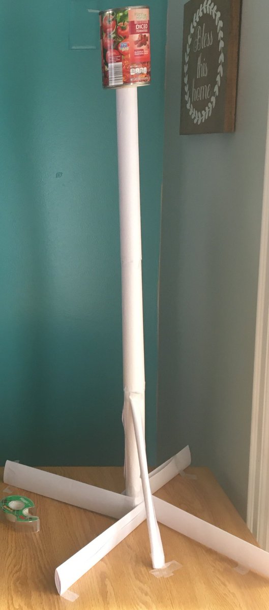 SmistNy's tweet photo. A little delinquent in posting our latest and last entry for the Fluor Engineering Challenge.  Elijah sent us his entry which came in at a towering 22".  Nice job as this was the tallest entry we received.  Want to thank everyone who took time to design and build their towers. https://t.co/MxE2G9Lf8i