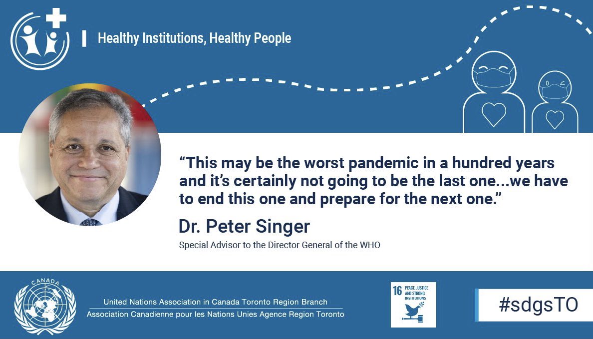 UNACToronto's tweet photo. Dr. Peter Singer from @WHO emphasized the importance of future pandemic preparedness:
https://t.co/fUPH4Rsvc5 #UNACTOJournal #sdgsTO https://t.co/p861TkLiM3