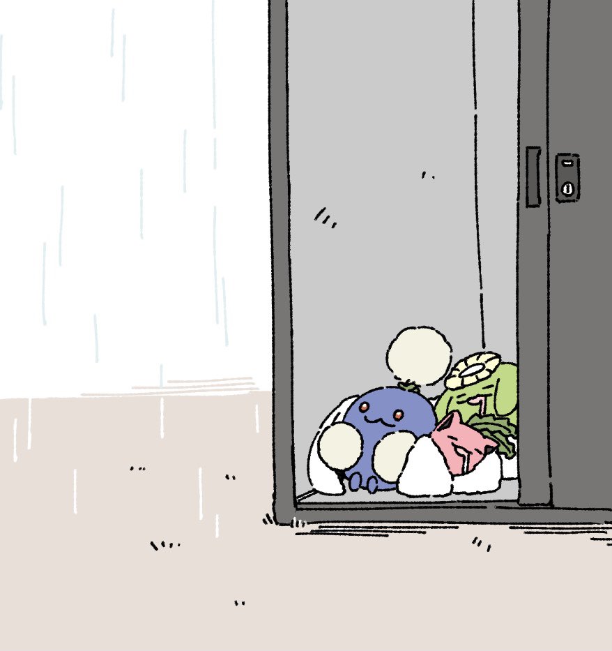 pokemon (creature) no humans rain closed mouth window indoors sleeping  illustration images