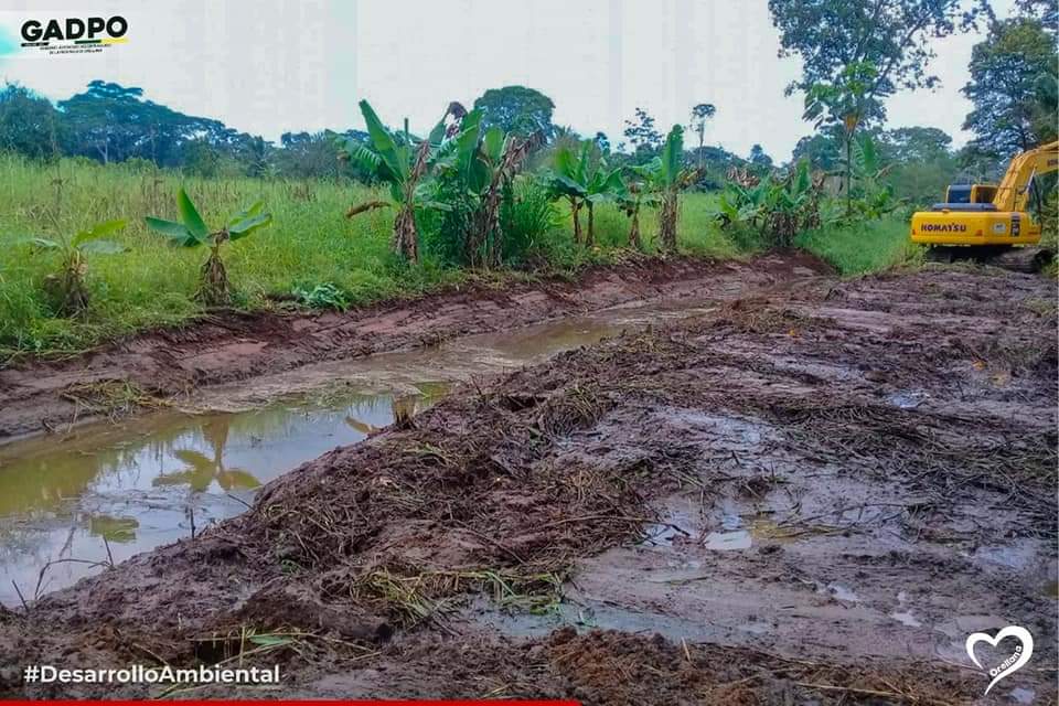GADPORELLANA's tweet photo. Con el objetivo de fortalecer las actividades agrícolas de nuestros hermanos del cantón La Joya de los Sachas, la Prefectura de Orellana ejecutó #ProyectoDeDrenaje en la comunidad #FreddySilva de la Parroquia Lago San Pedro. @magyorellana #Prefecta @CongopeEcuador @luislluglla https://t.co/dUQPA0XVHJ