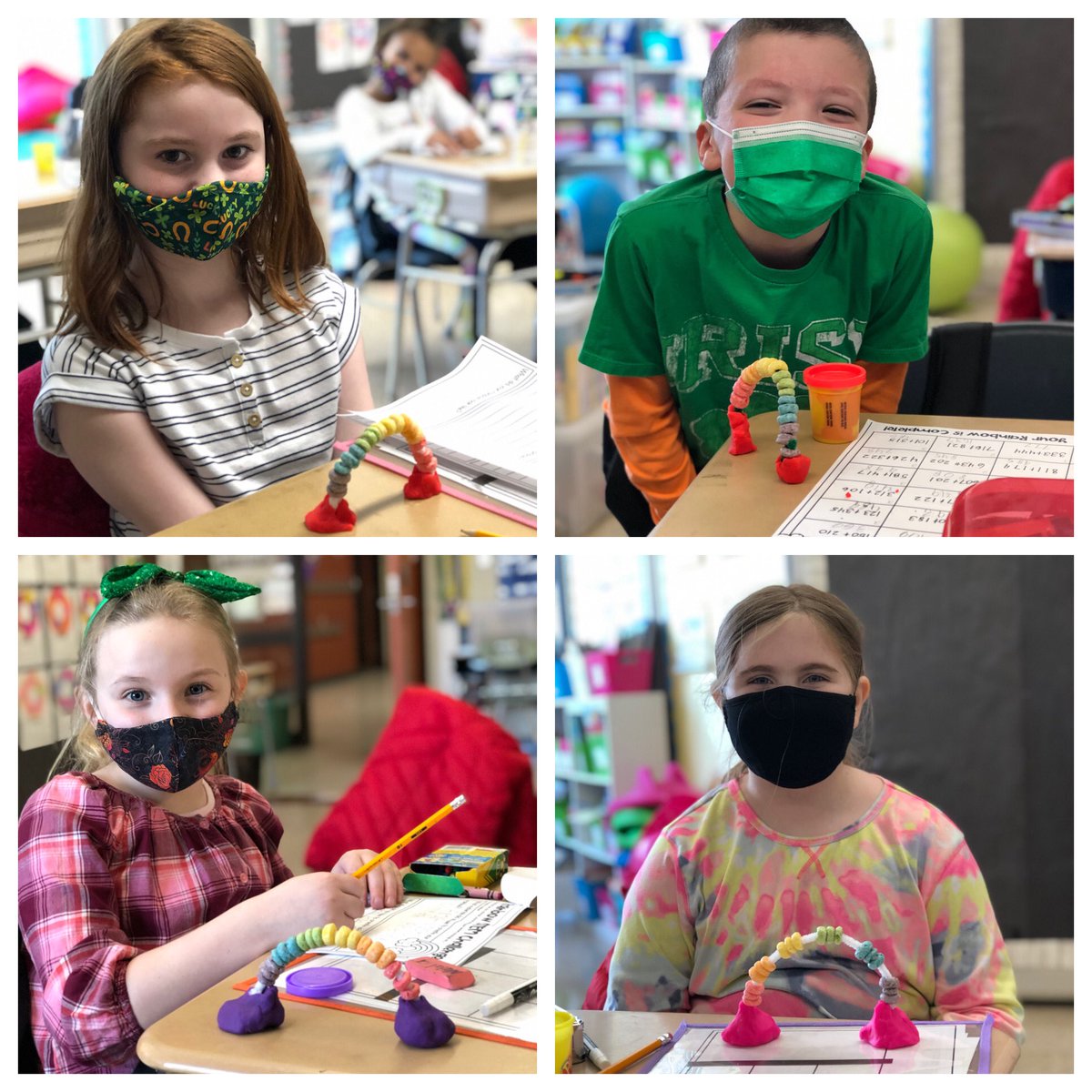 Cohort 1 had a lot of fun with today’s Rainbow STEM challenge!