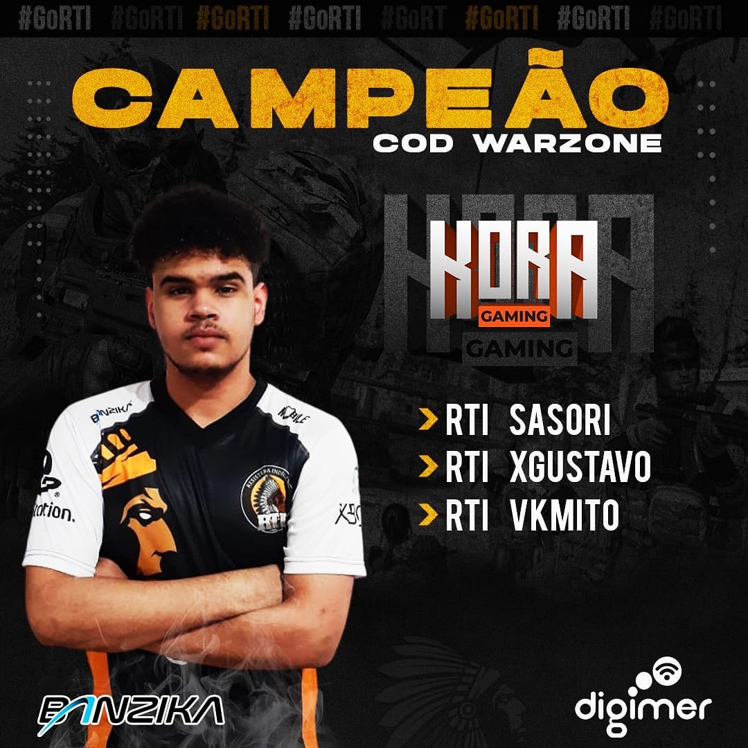 É,  CAMPEÃO! 🏆 Nosso trio de atletas levantaram a taça em WARZONE no Campeonato Kora Gaming BR
Parabéns, monstros! Vocês merecem 🏆

#GoRTI 

Plataforma: PC/CONSOLE

#warzonebrasil #warzonebr #warzoneps4 #warzonexbox #codbrasil #codbr #codps4 #codxbox #fpsgames #rtiesports