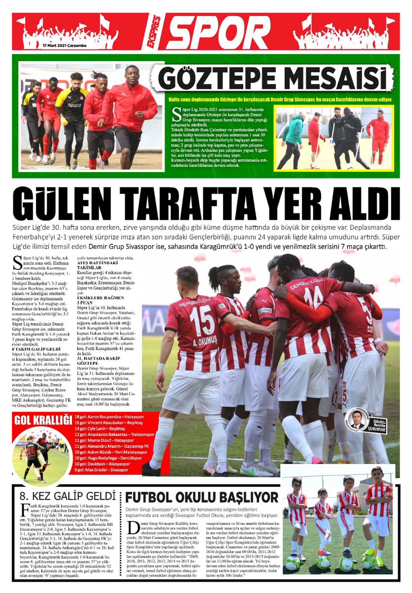 Sivas Ekspres Gazetesi (@ekspressivas) on Twitter photo 