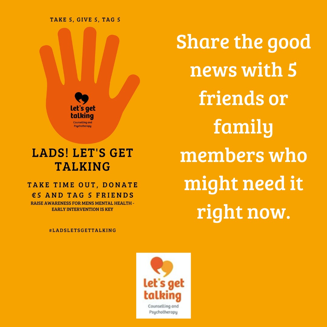 LadsLetstalk's tweet photo. These days a little bit of #goodnews goes a long way. 

Wishing you all a safe #StPatricksDay tomorrow ☘️ And remember, mind your #mentalhealth and #support eachother. It's good to talk 💙 @Letsgettalking_ https://t.co/yLlyQaePbG