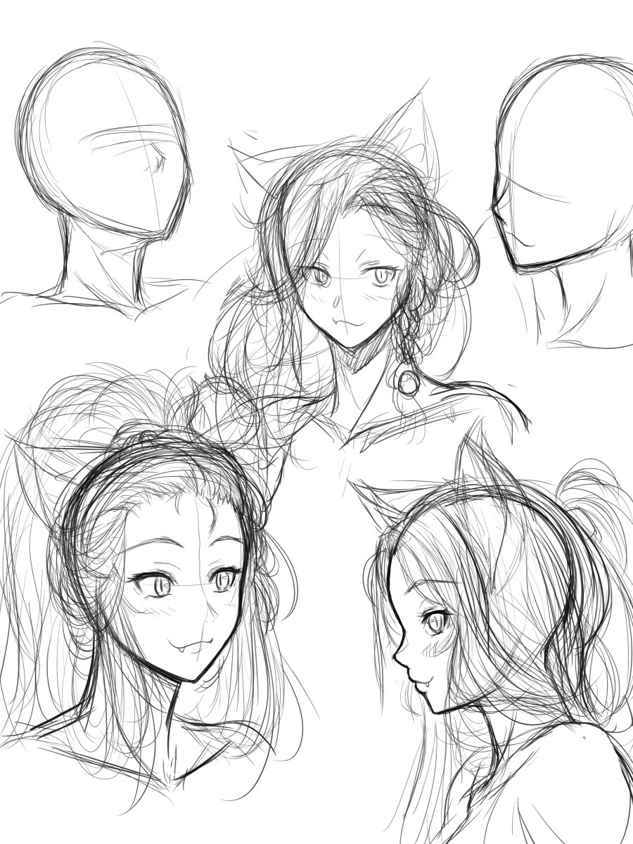 今朝の練習は色んな髪型のイタコさんを違う角度で・・・

鎖骨が見えてるだけで興奮するよね_(:3」∠)_ 