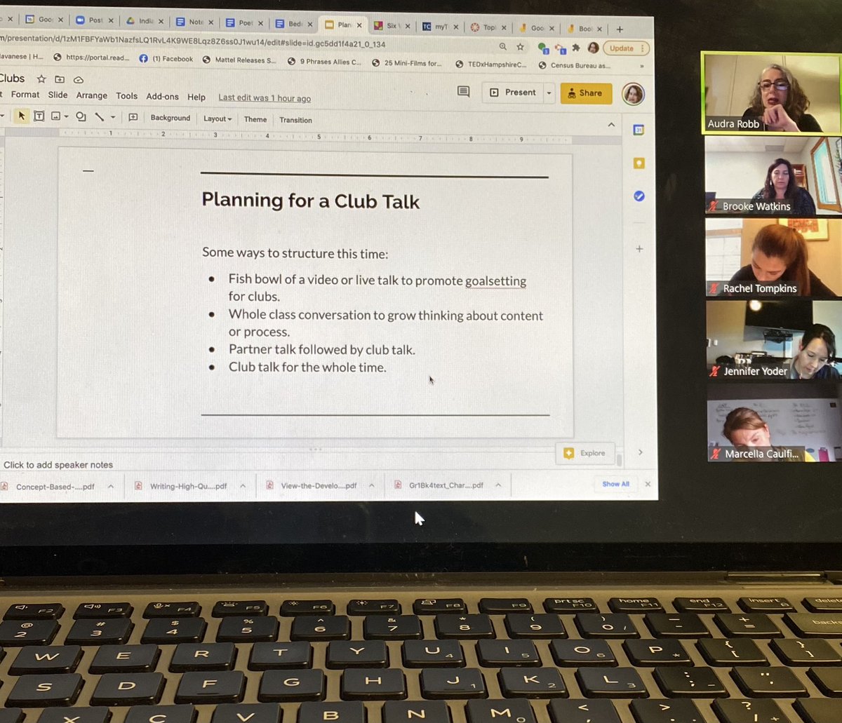 BrookeCWatkins1's tweet photo. @WWSWHS ELA teachers dedicated their time to professional learning tonight. Excited about the plans coming together for book clubs and choices for students. Making time to honor what we value. #teachingreaders #authenticlearning https://t.co/Zp8rbmSBQU
