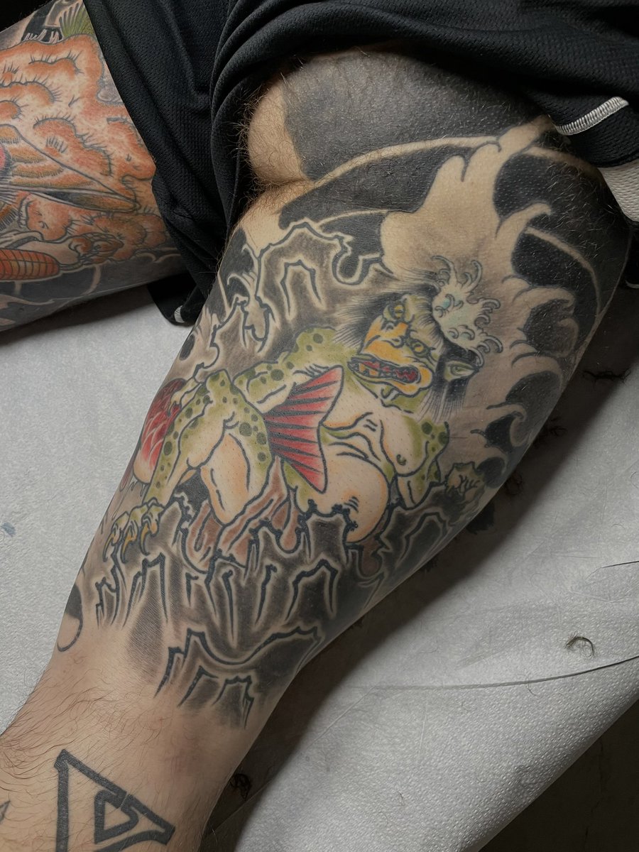 Groen besluiten avontuur Wes Brown on Twitter: "Healed kappa tattoo. . . #tattoos #tattooartist  #clevercadaverstudios #clevercadavertattoo #dentontattoos #texastattoos  #texas #denton #kappa #kappatattoo #japanesetattoo #irezumi  https://t.co/eHM5FHjC2S" / Twitter