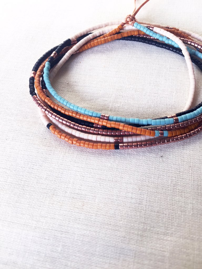 creamlattee's tweet photo. ππππππ Small Beaded String Wish Bracelet or Long Necklace, Multi Color Tiny Beaded Wrap Striped Style, Beach Layered Bracelet, Sisters Friends Gift #lovefriendship #rosegold #multistrandbracelet https://t.co/xcmpYUjzq8 https://t.co/CbI3wjiMyk
