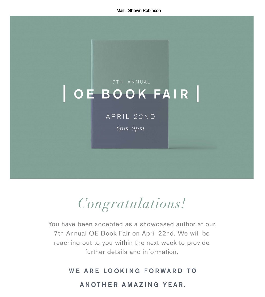 Shawnhenrir's tweet photo. Accepted to Oxford Exchange Annual Book Fair - 2nd Year! Visit on 4/22 from 6 to 9 p.m to get signed books.
More signings to come at Ybor City Saturday Market.

$12 Signed books on sale directly from me at https://t.co/yE1069GenL or Cash/Venmo/Check if message me. Amazon also. https://t.co/7u1xysUBnz
