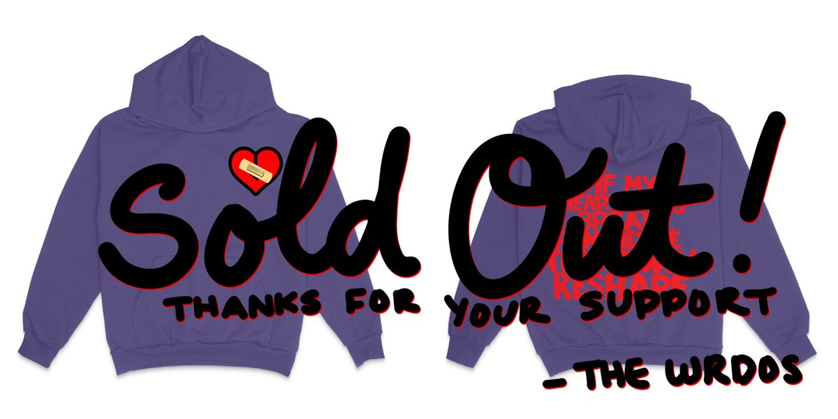 MoeCOZY's tweet photo. Sold Out.
Thanks again for the continued support.
#WRDO https://t.co/Q5ZQ4wDlKY