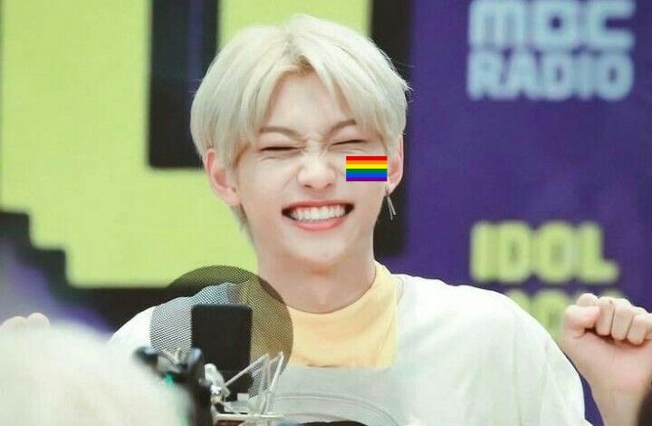 felix showing support for the lgbtq+ community because he's the truly meaning of lgbtq+ protector; a never ending saga.