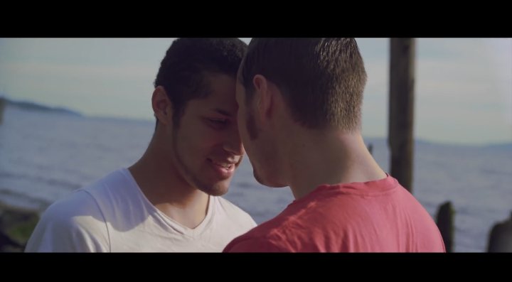 one of felix& #39;s favorite music videos is same love. this mv is about the story of a gay couple.