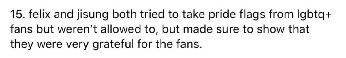 felix and jisung already tried to catch the lgbtq+ flag, but both were stopped by security :/