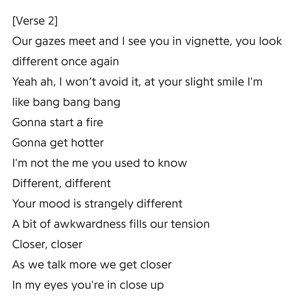 bonus 1. felix helped write the lyrics for wow by danceracha, the lyrics of this song does not include any gender terms, they just use second person pronouns "you"