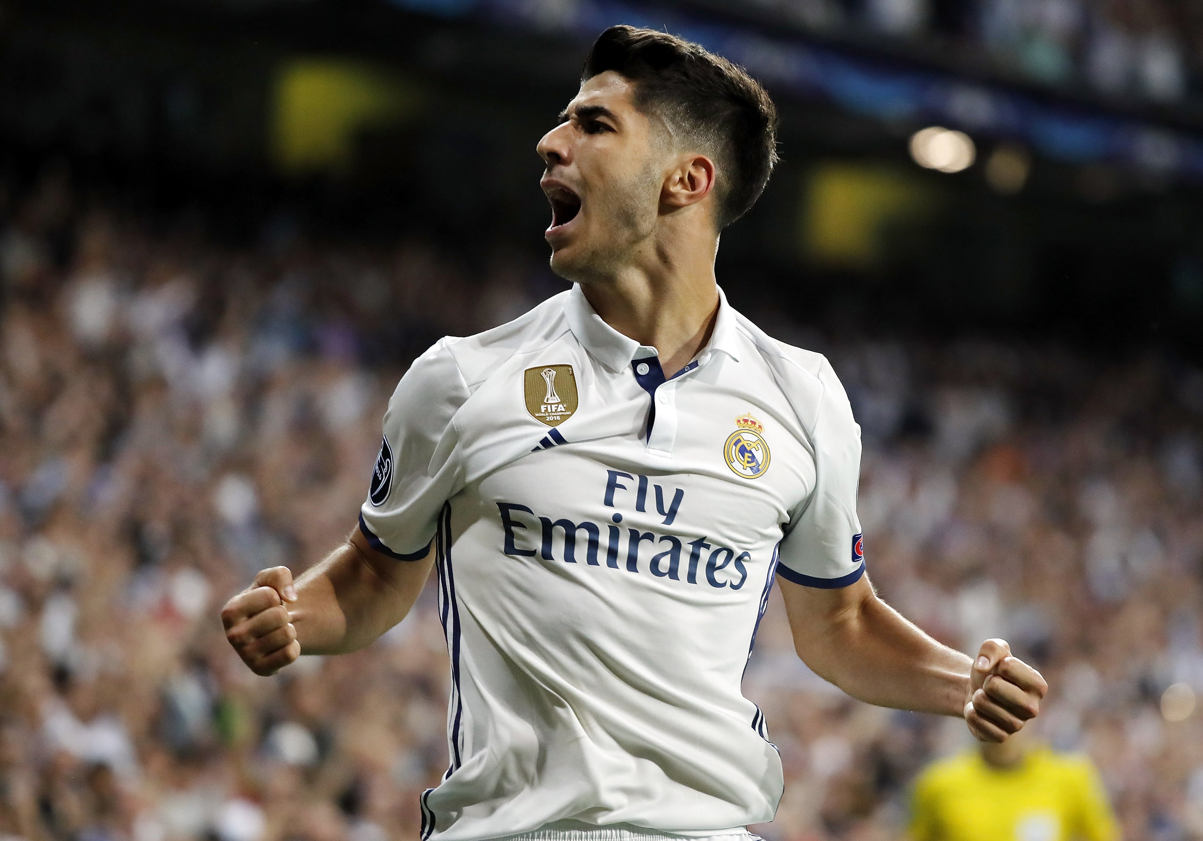 Soccer : UEFA Champions League 2018/19 - Round of 16 1st Leg : AJAX 1-2  Real Madrid on February 13, 2019 at the Amsterdam Arena in Amsterdam,  Holland. Marco Asensio scores for