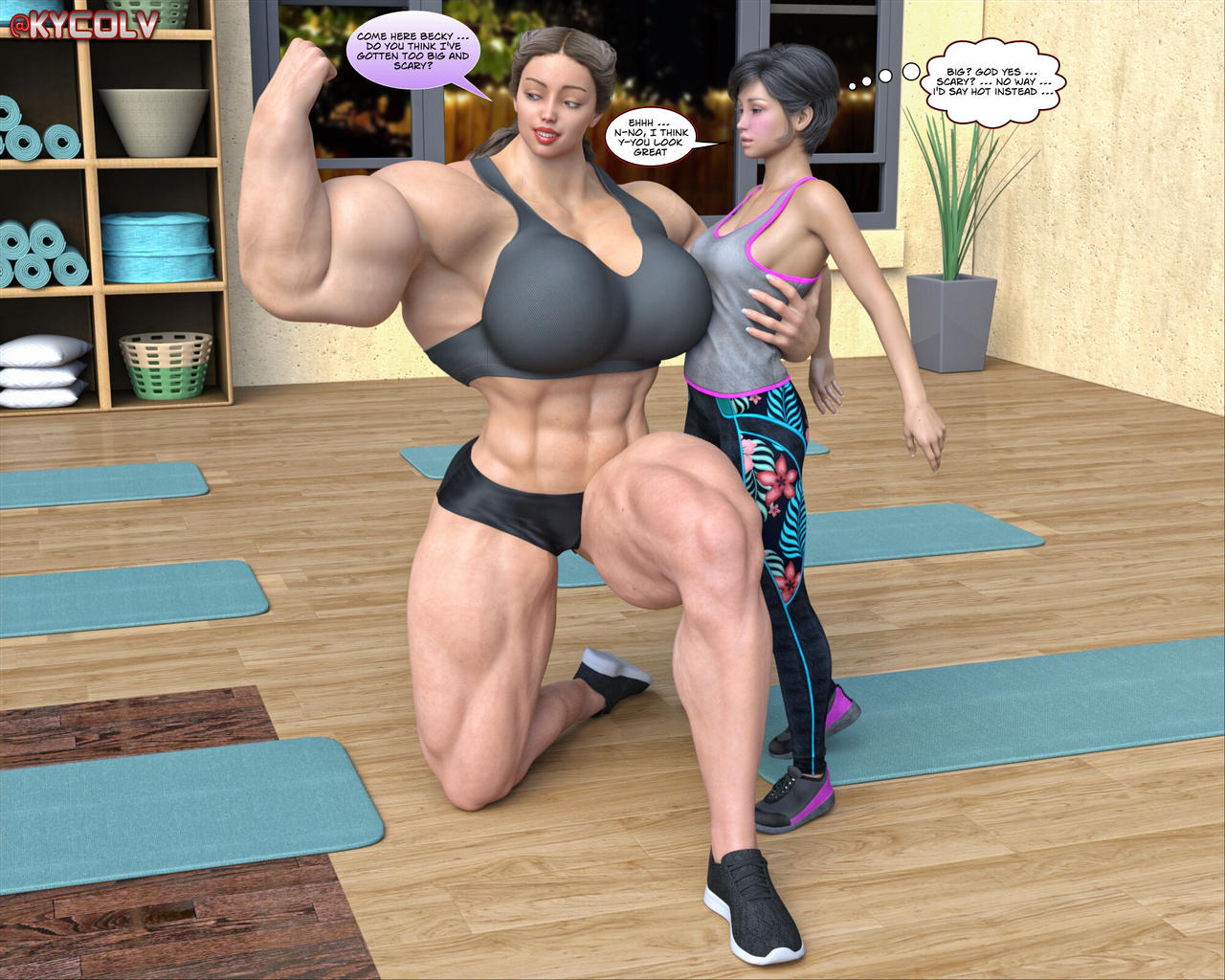 kycolv on X: Big Woman here a pic a posted a while go on Patreon. Hope you  like it :D #tallwoman #strongwoman #strongarms #stronglegs #breastexpansion  #musclewoman #strongwoman #muscle #amazon #hugewoman #domination  #dominantgirl #