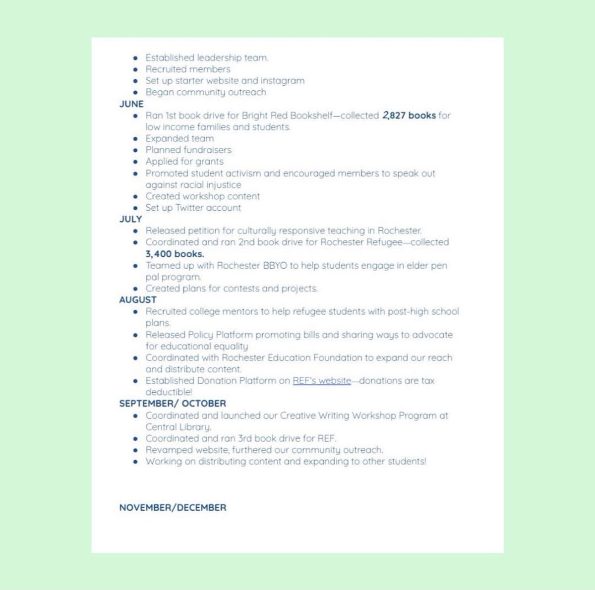 WriteRochester's tweet image. Here’s an update of what we’ve been doing the past few months!! We are currently in the process of disturbing writing kits to students and implementing virtual workshops. Thanks Ref Rochester for all your support!