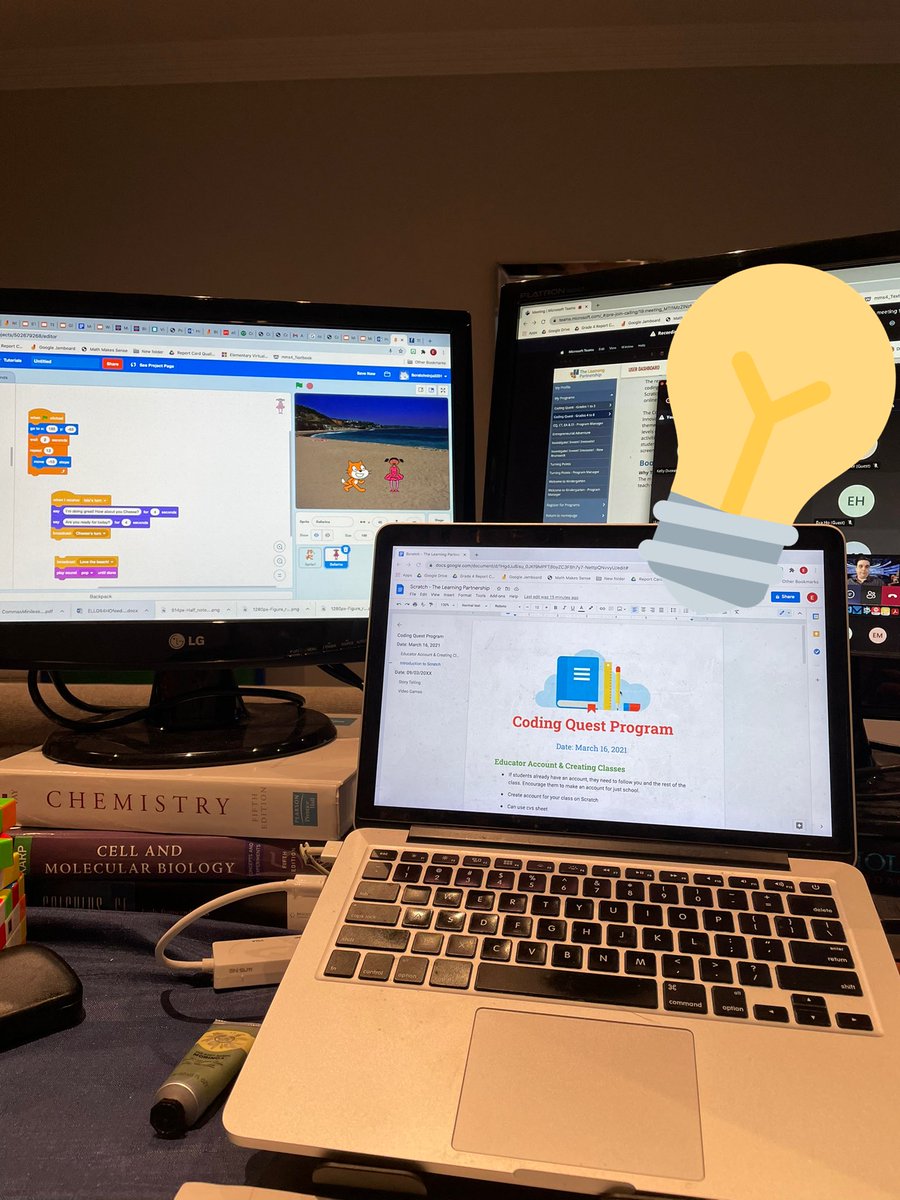 MsEvaTeaches's tweet photo. Learning about #Scratch in the classroom with educators from all around Canada tonight! Thank you @TLPCanada and @d_tremblay for such a great PD opportunity. @EVS_YRDSB https://t.co/V0uqQUPEHd
