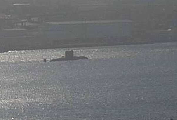 WarshipCam's tweet photo. HMCS Windsor (SSK 877) Victoria-class diesel-electric submarine out of refit in Halifax, Nova Scotia harbor - March 16, 2021 #hmcswindsor #ssk877 https://t.co/z6R7n0zmhn
