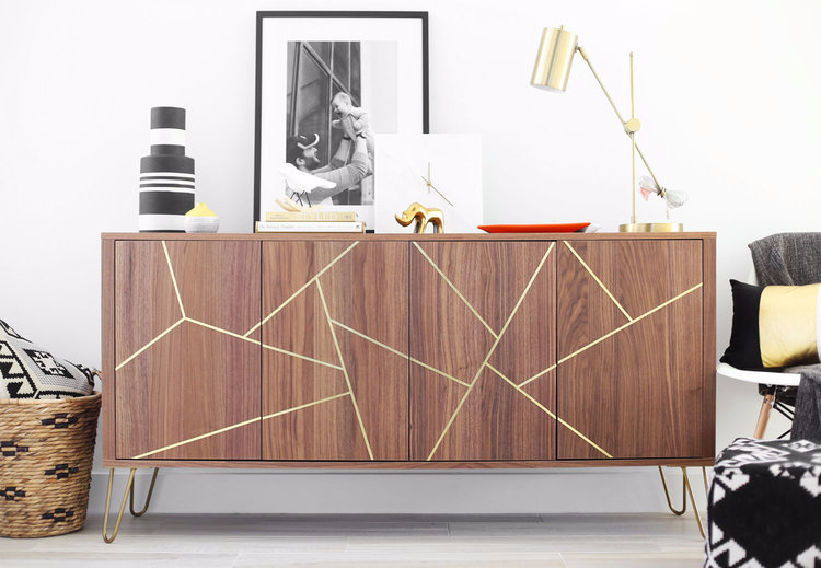 livealesio's tweet photo. Tape can do more than hold things together. Use it to transform your decor, like so! This cabinet gets its gold, geometric pattern from nothing more than washi tape. https://t.co/trUiBSRjnB https://t.co/9pkNTTyllq