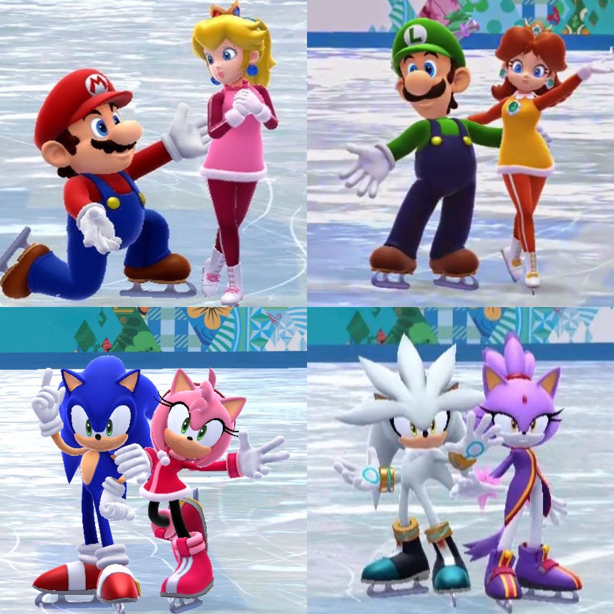 I love how in Mario and Sonic Sochi 2014, that pairing characters like Mari...