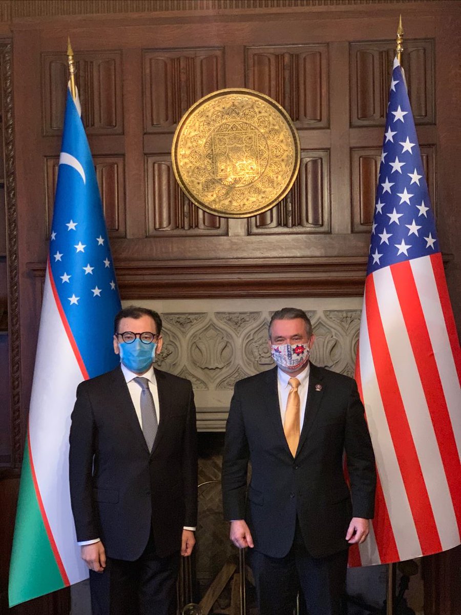 JavlonVakhabov's tweet photo. Have a sense of huge ACCOMP – today, 1st time in 🇺🇿🇺🇸relationship, @RepTrentKelly & @RepDonBacon (Cong. 🇺🇿Caucus) introduced @HouseFloor legislation to exempt #Uzbekistan from the #JacksonVanik amendment & authorize the extension of non-discriminatory trade treatment to 🇺🇿goods. https://t.co/65ry6Frq0m
