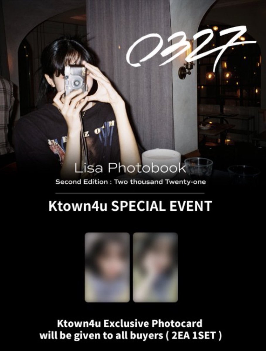 tzexin0616's tweet photo. 🇲🇾 MY GO

LISA PHOTOBOOK [0327] VOL.2 -SECOND EDITION-

⏰Duedate: 24/3 7PM

💰Ktown4u RM120
🎁Photocard 2ea 1 set

💰Ygselect RM140
🎁Photocard 2ea 1 set

✅Included international shipping fee

📦Local shipping fee: RM7(WM) / RM15(EM)

📎To order: https://t.co/8efCeKlEE0 https://t.co/XB4Aey1uUW